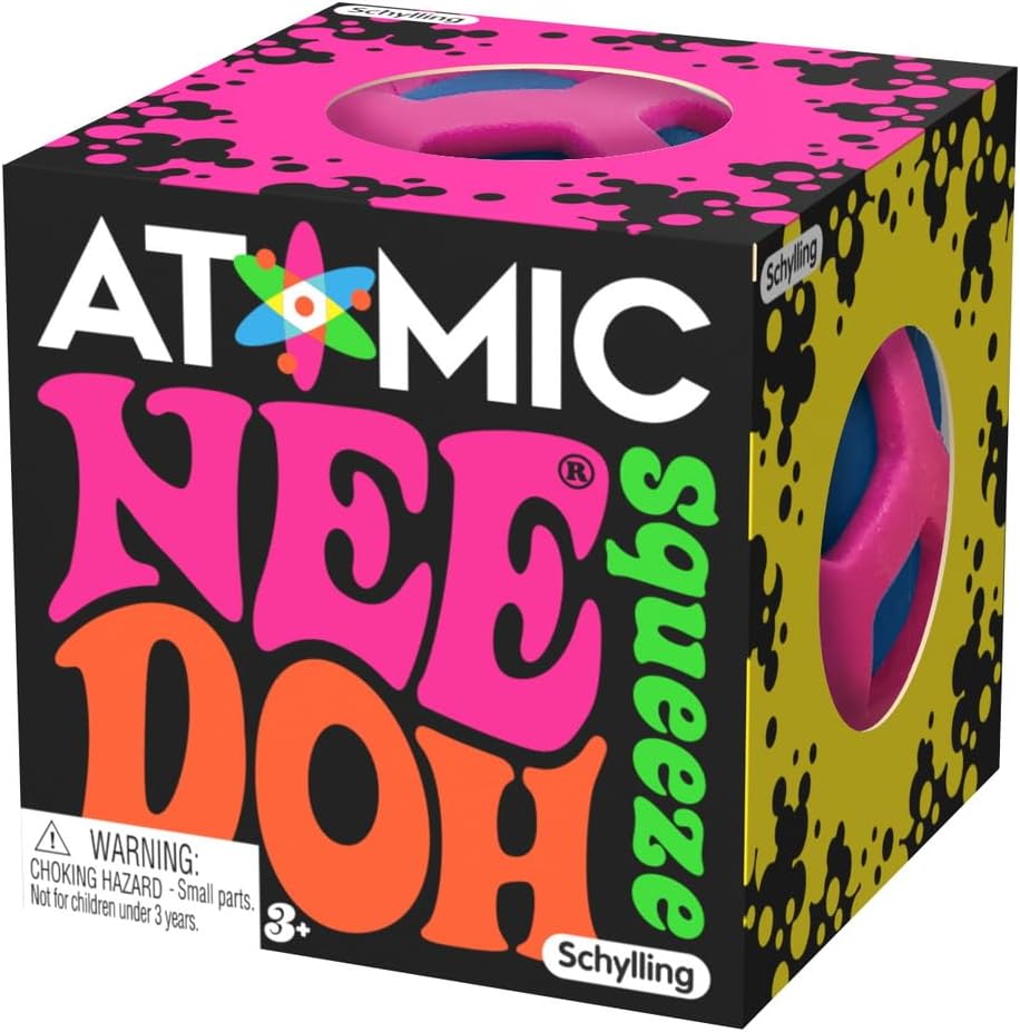 Schylling NeeDoh Atomic - Sensory Squeeze Toy - Satisfying Dough Filling - 2.25 Wide - Color May Vary (Pack of 1) - Image 6